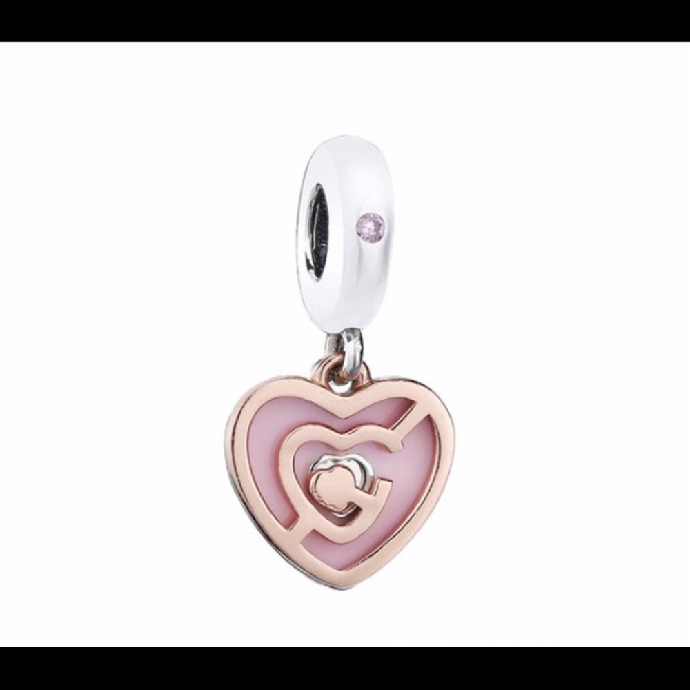 Pandora Valentines Path to Love Charm PANDORA ROSE